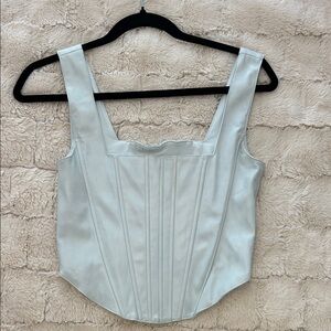 Seven7 Cream Sleeveless Blouse